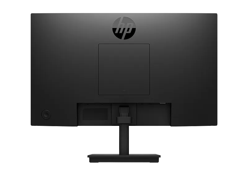 Back view of HP 322pf 21.5-inch FHD IPS business monitor in black with adjustable stand, available at YourShoppy.com.