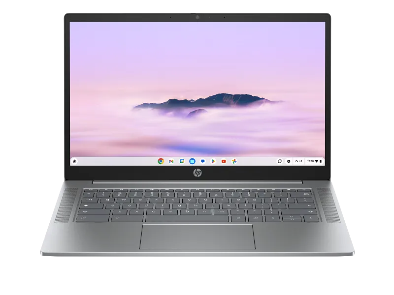 HP Chromebook 14a-nf0017TU laptop with a 14-inch touchscreen display and ChromeOS, available at YourShoppy.com in Bangalore.