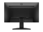 Rear view of the black HP 322pe 21.45-inch FHD IPS business monitor showing the stand, HDMI, VGA, and power ports.