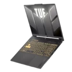 Asus TUF Gaming F16 FX607VJR-TU325WS laptop in Mecha Gray with a 16-inch 144Hz display and backlit keyboard at YourShoppy.com