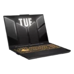 Asus TUF Gaming F16 FX607VJR-TU325WS laptop in Mecha Gray with a 16-inch 144Hz display and backlit keyboard at YourShoppy.com
