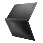 ASUS TUF Gaming F16 FX688JHI-TU364WS laptop in Jaeger Gray showing the textured base and rear cooling vents at YourShoppy.com