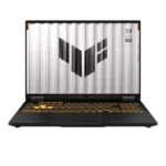 ASUS TUF Gaming F16 FX688JHI-TU364WS laptop in Jaeger Gray with illuminated keyboard and 16-inch 144Hz display at YourShoppy.