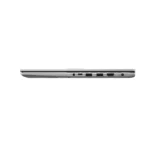 Side profile view of the Cool Silver Asus Vivobook 15 X1504VAP-BQ1321WS laptop showing various connectivity ports at YourShop