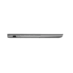Side profile of the Cool Silver Asus Vivobook 15 X1504VAP-BQ1321WS laptop showing the slim chassis and port connectivity.