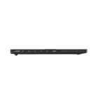 Side profile of the ASUS Vivobook Go 15 E1504FA-IN5294WS laptop in black, showing its slim design at YourShoppy.com.