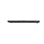 Side profile of ASUS Vivobook Go 15 E1504FA-IN5294WS laptop showing ports and sleek black design at YourShoppy.com.