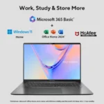 Asus Vivobook S16 S5652MA-TK191WS laptop with Windows 11, Office Home 2024, and McAfee software at YourShoppy.com.