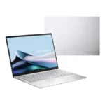 Asus Zenbook 14 OLED UX3405CA-QL1507WS laptop in Foggy Silver with a 14-inch touchscreen, available at YourShoppy.com.