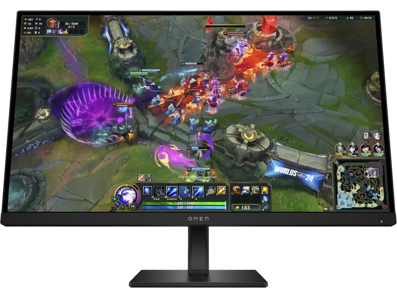 HP OMEN 27qs QHD Gaming Monitor AW3V1AA featuring a 27-inch IPS display with 280Hz refresh rate at YourShoppy.com.