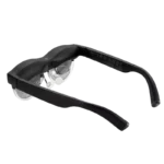 Asus AirVision M1 wearable glasses with Micro-OLED display in black, viewed from the rear at YourShoppy.com in Koramangala.