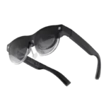 Asus AirVision M1 wearable glasses featuring a sleek black frame and integrated Micro-OLED display technology at YourShoppy.c