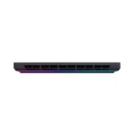Rear view of the Asus ROG Strix G16 G615LW-TS356WS gaming laptop featuring integrated cooling vents and RGB lighting.