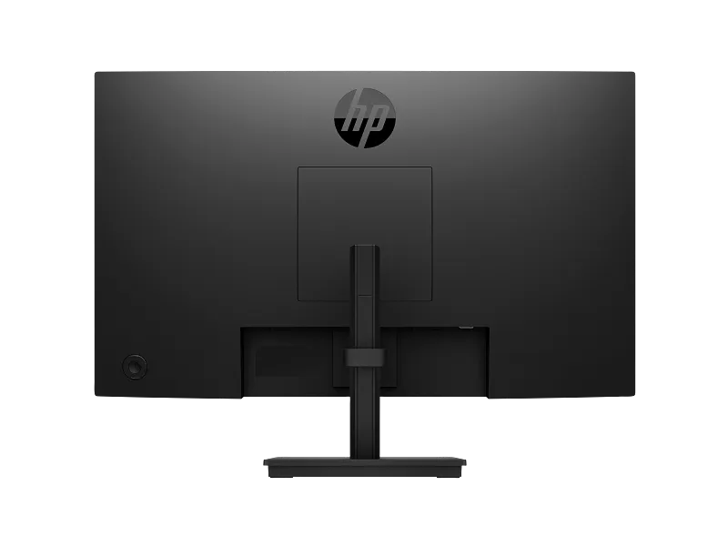 Rear view of the black HP Series 3 Pro 23.8-inch FHD IPS monitor showing the stand and HP logo at YourShoppy.com.