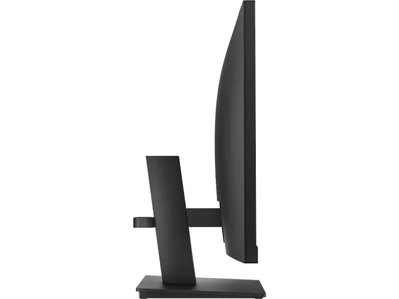 Side view of the black HP Series 3 Pro 23.8-inch FHD IPS business monitor with its adjustable stand at YourShoppy.com.