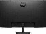 Rear view of the black HP Series 3 Pro 27 inch FHD Monitor 327pf featuring a central stand mount and HP logo.