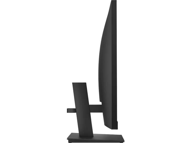 Side profile of the black HP Series 3 Pro 27 inch FHD Monitor 327ph featuring an IPS display and adjustable stand.