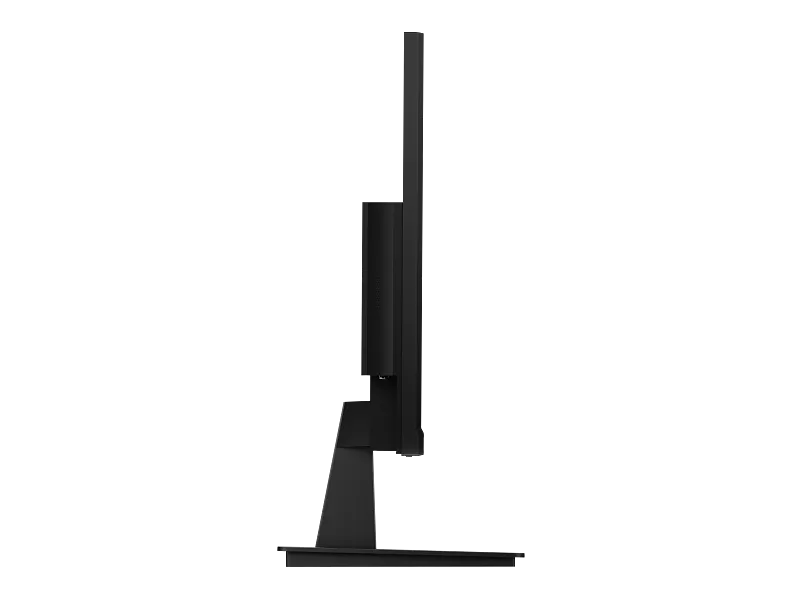 Side view of the black HP Series 3 Pro 23.8 inch FHD Monitor 324pb (B22BDAA) showing its slim profile and adjustable stand.