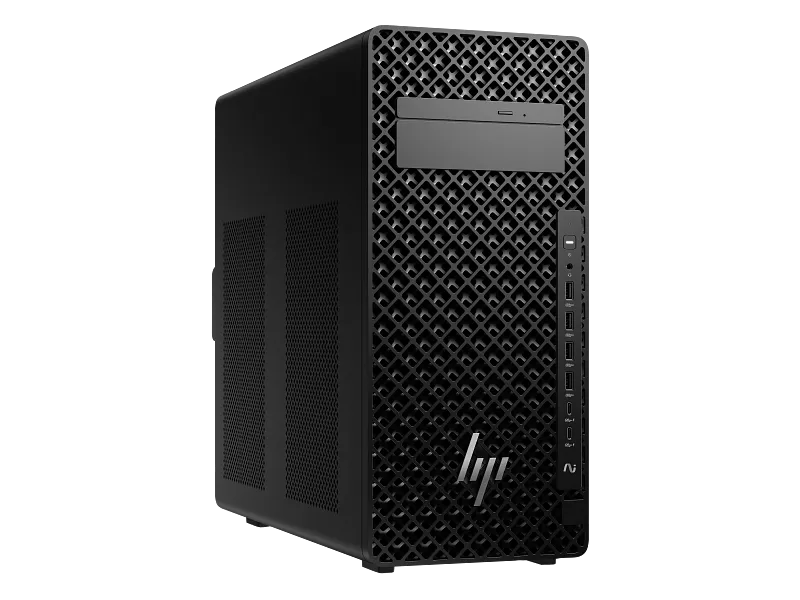 HP Z2 Tower G1i Workstation CD3B4PA featuring a black tower chassis with a patterned front grille, available at YourShoppy.co