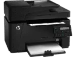 HP LaserJet Pro MFP M128fn monochrome laser printer with scanner, copier, and fax capabilities at YourShoppy.com.