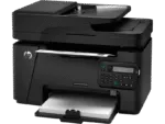 HP LaserJet Pro MFP M128fn monochrome laser printer with scanner, copier, and fax capabilities at YourShoppy.com.