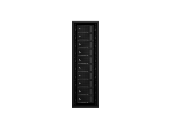 Rack-mounted HP Z2 Tower G1 Workstation units arranged vertically in a server cabinet for professional computing at YourShopp