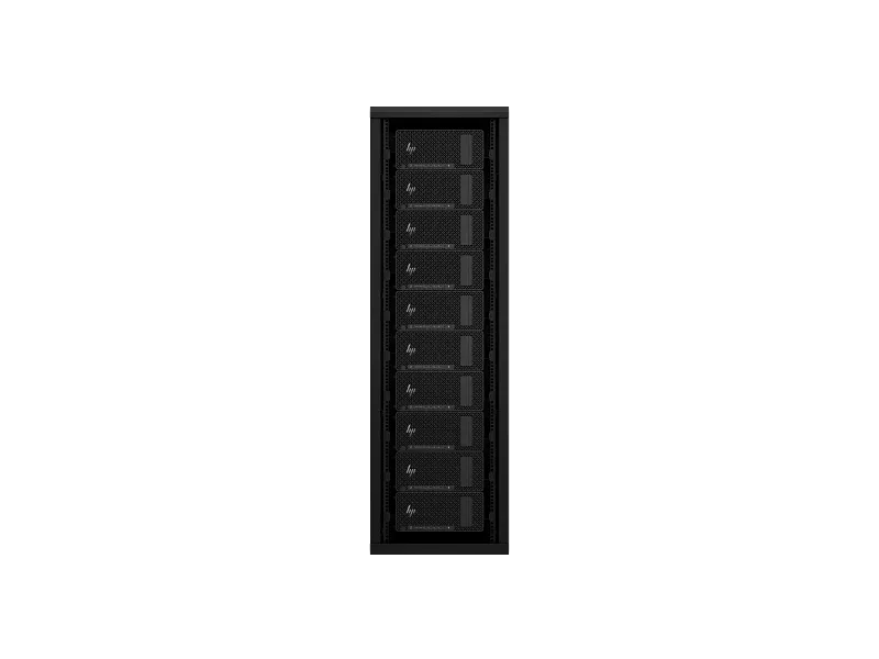 HP Z2 Tower G1i Workstation D52VBPA desktop unit stacked in a professional server rack configuration at YourShoppy.com.