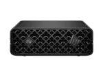 HP ZGX Nano G1n AI Station D8ZK1PT black mini desktop computer with front grille and HP branding at YourShoppy.com.