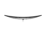 Top-down view of the black HP 738pu 37.5-inch WQHD+ curved business monitor showing rear connectivity ports at YourShoppy.com