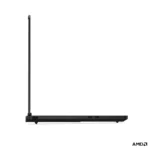 Side profile of Lenovo Legion 5 15AHP11 83Q7009KIN gaming laptop in Eclipse Black showing ports at YourShoppy.com.