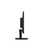 Side view of the black Lenovo D22-39 21.45-inch Full HD IPS monitor with its adjustable stand at YourShoppy.com.