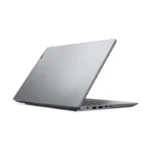 Lenovo V14 G5 IRL 83HD004DIG laptop in Luna Grey with a 14-inch display, viewed from the rear angle at YourShoppy.com.