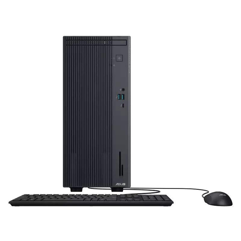 Asus ExpertCenter P500 Mini Tower P500MV-13620H232X business desktop with keyboard and mouse at YourShoppy.com.