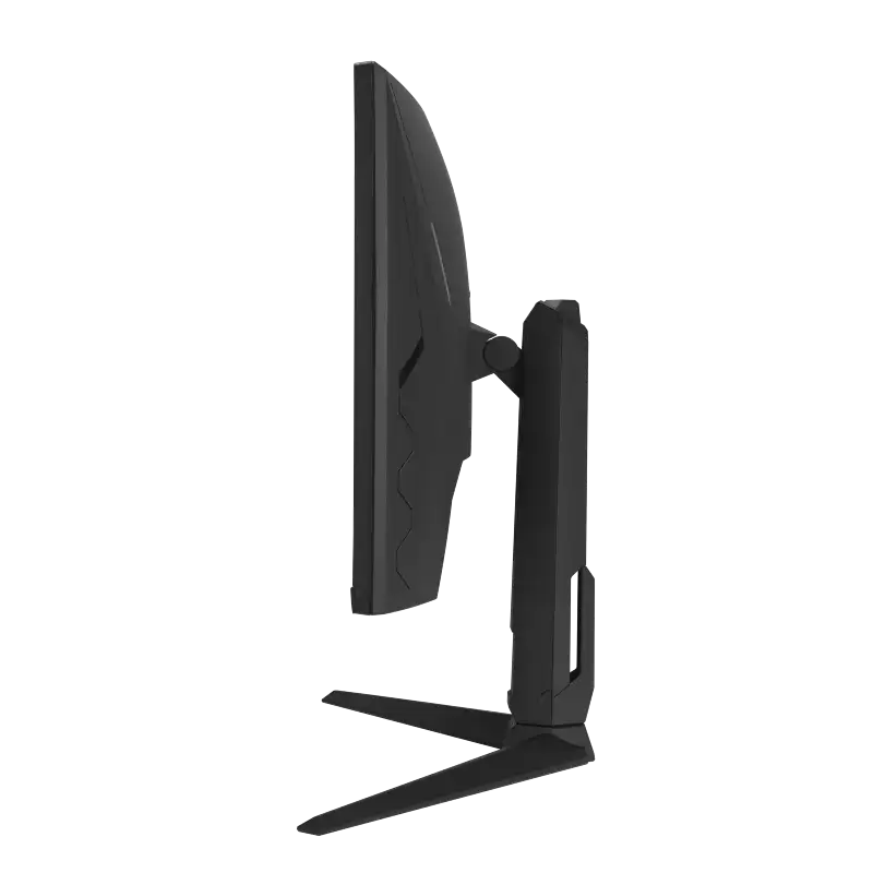 Side view of Asus TUF Gaming VG34WQML5A 34-inch UWQHD curved gaming monitor with adjustable stand at YourShoppy.com.