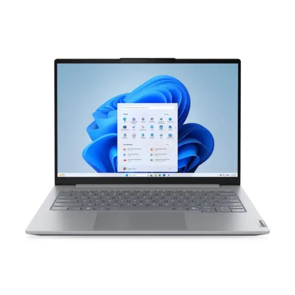 Lenovo ThinkBook 14 G8 IRL 21SGS02000 laptop in Arctic Grey with a 14-inch display open at YourShoppy.com.