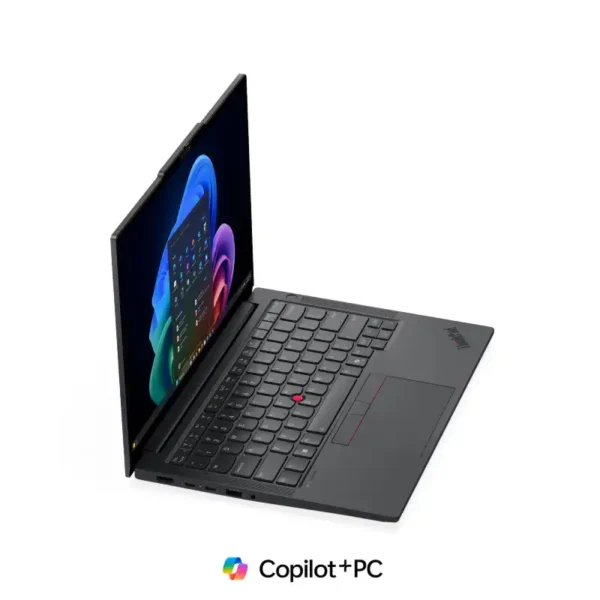 Lenovo ThinkPad E14 Gen 7 21U2S07W00 laptop in black with a 14-inch display and Copilot+PC branding at YourShoppy.com.
