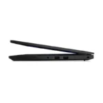 Side profile of the black Lenovo ThinkPad L14 Gen 6 21S6S1AL00 laptop showing ports and slim design at YourShoppy.com.