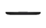 Side profile of the black Lenovo ThinkPad P16s Gen 3 21KSS0AK00 laptop showing its slim, professional design at YourShoppy.co