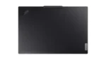 Top view of the black Lenovo ThinkPad P16s Gen 3 21KSS0AK00 laptop featuring the iconic logo at YourShoppy.com in Bangalore.