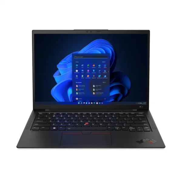 Lenovo ThinkPad X1 Carbon Gen 11 laptop with 14-inch display, black finish, and Windows 11 desktop at YourShoppy.com.