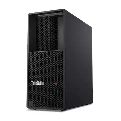 Lenovo ThinkStation P3 Tower Gen 2 30HTS0VR00 workstation featuring a black, mesh-fronted chassis available at YourShoppy.com
