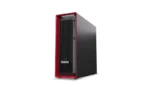 Lenovo ThinkStation P5 30GAS0R600 workstation tower featuring a black chassis with red accents available at YourShoppy.com.