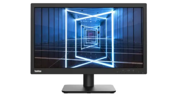 Lenovo ThinkVision E20-30 19.5-inch business monitor with 1600x900 resolution and black stand available at YourShoppy.com.