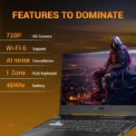 Asus TUF Gaming A15 FA506NCQ-IN080W laptop with 1-zone RGB keyboard, 48Whr battery, and AI noise cancellation at YourShoppy.c