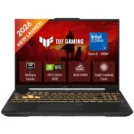 Asus TUF Gaming F16 FX607VJR-TU296W laptop with Intel Core 5 205H, RTX 3050 6GB, and 8GB RAM at YourShoppy.com.
