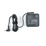 Asus 65W laptop charger with 4.5mm barrel pin for Vivobook and Zenbook models, available at YourShoppy.com in Koramangala.