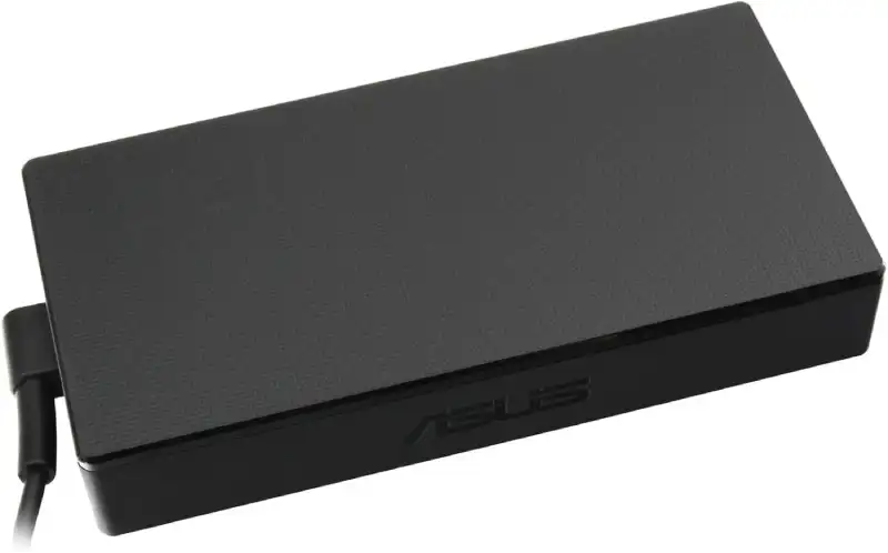 Asus 120W DC adapter for Vivobook and ZenBook 15 laptops, featuring a black rectangular power brick from YourShoppy.com.