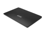 MSI Modern 15 H B13M-225IN laptop in classic black with a closed lid featuring the MSI logo, available at YourShoppy.com.