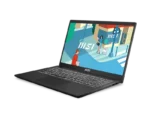 MSI Modern 15 H B13M-225IN laptop in classic black with a 15.6-inch display, viewed from an angled perspective at YourShoppy.