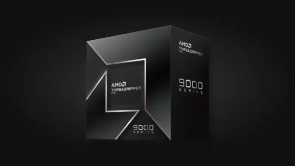 Black retail packaging for the AMD Ryzen Threadripper PRO 9965WX 24-Core processor from the 9000 Series at YourShoppy.com.